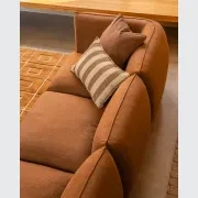 Muro 4 Seater Sofa - Fossil Chocolate gallery detail image