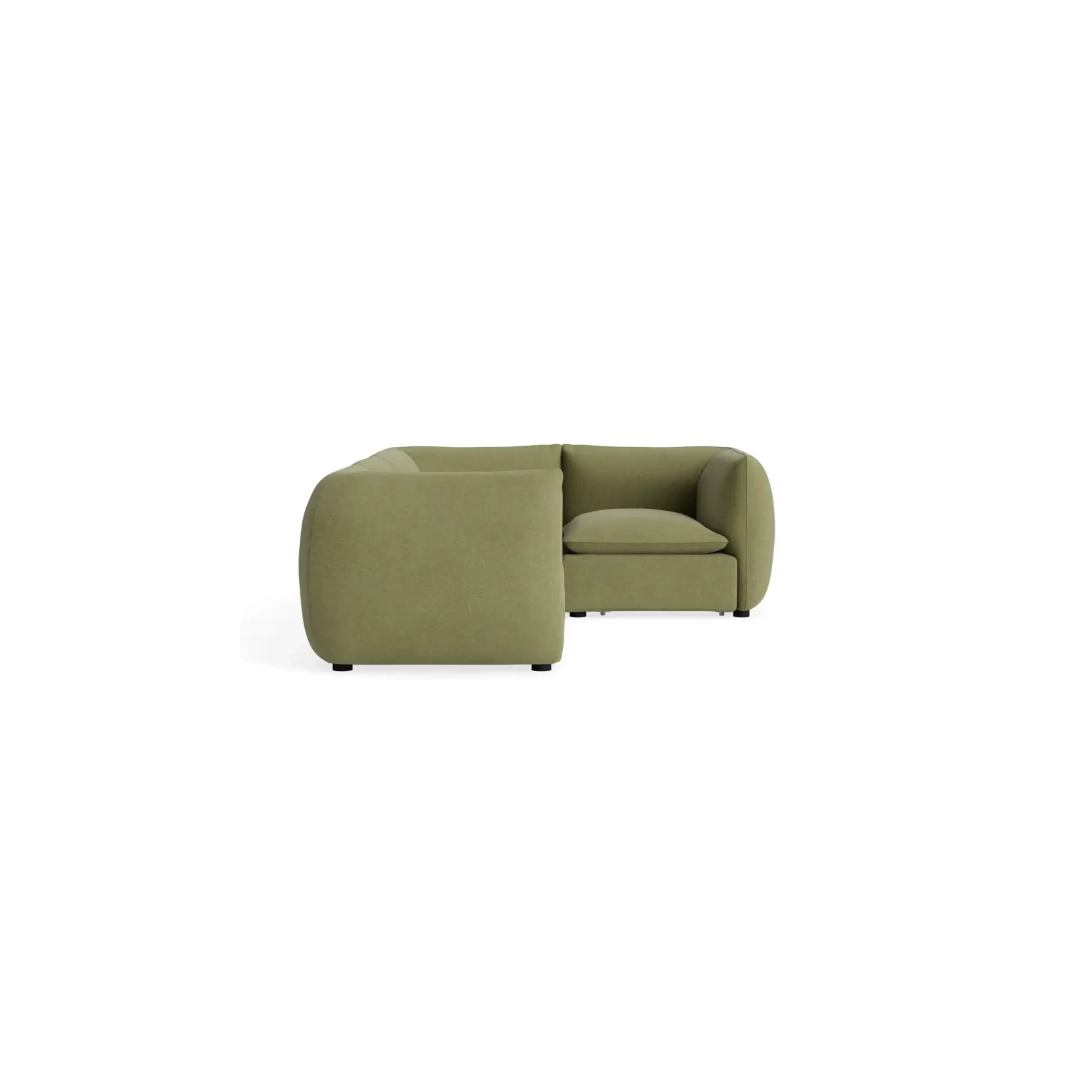 Muro Closed Chaise Sofa - Fossil Eucalyptus gallery detail image