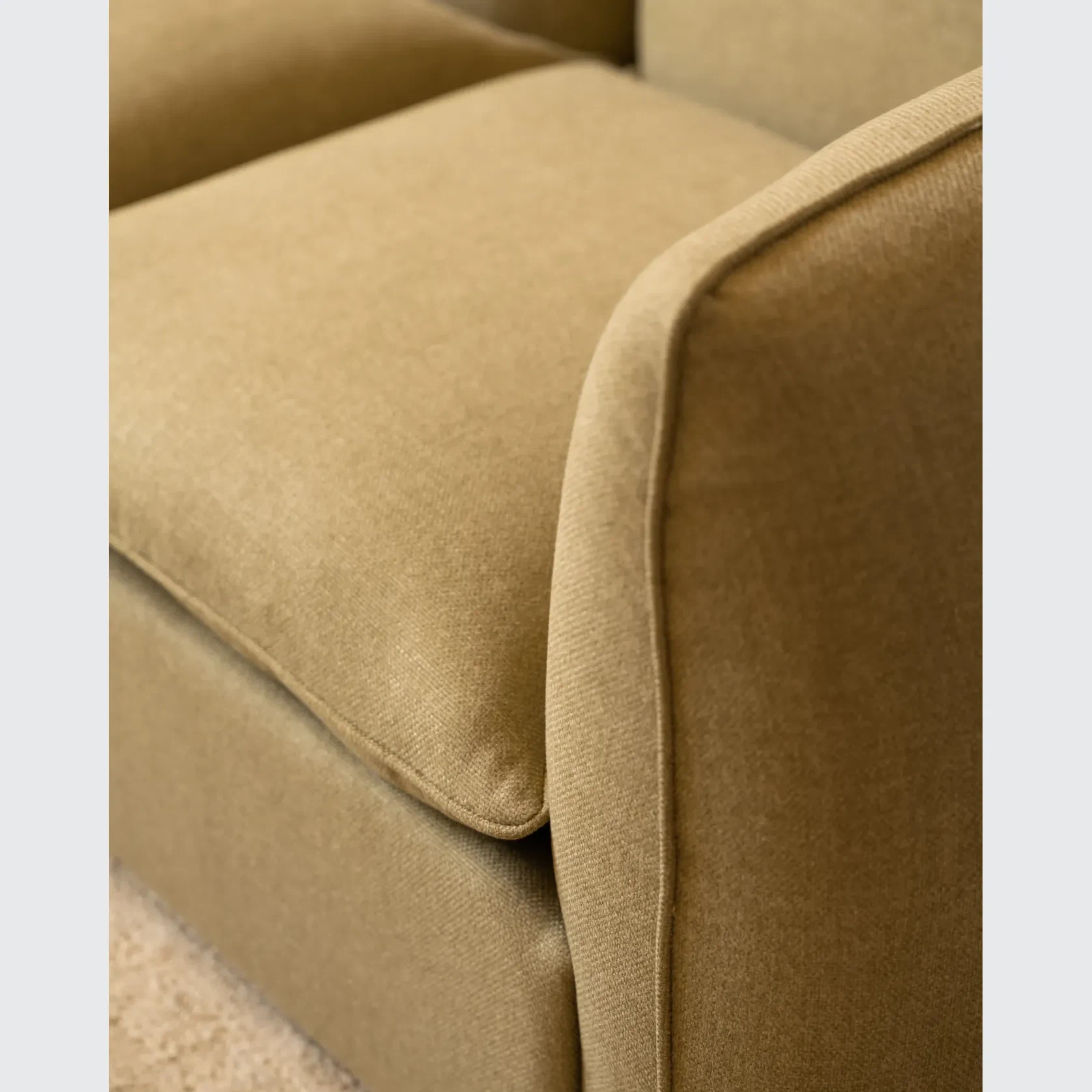 Muro Closed Chaise Sofa - Fossil Eucalyptus gallery detail image