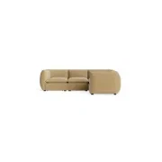 Muro Closed Chaise Sofa - Silas Honey gallery detail image