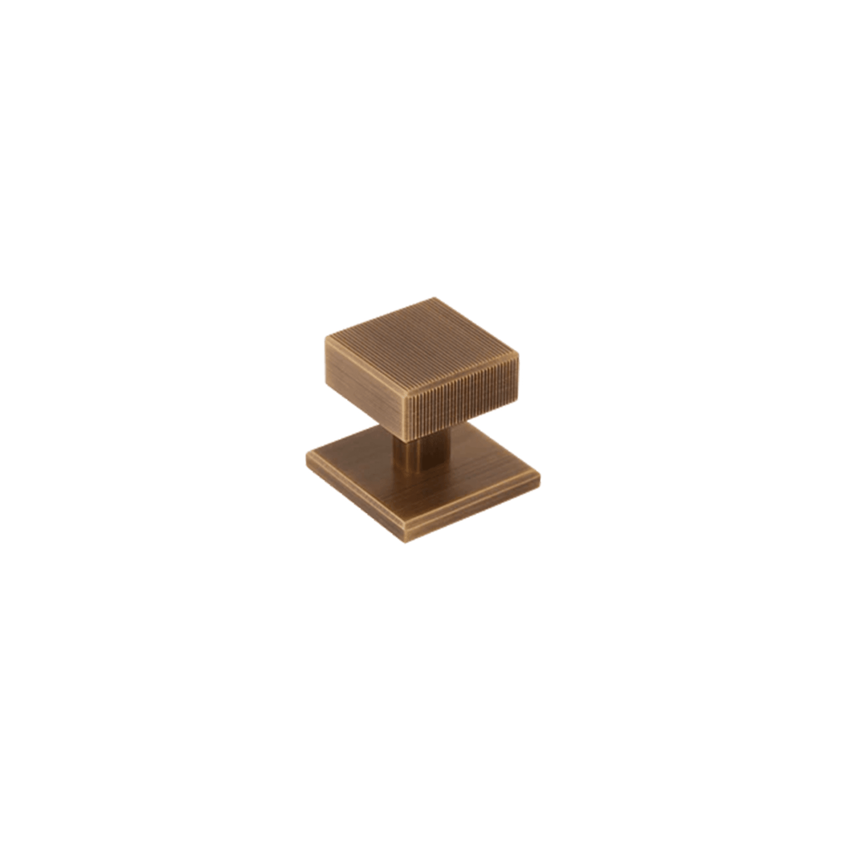 Armac Martin - Digbeth Square Cabinet Knob with Plate gallery detail image