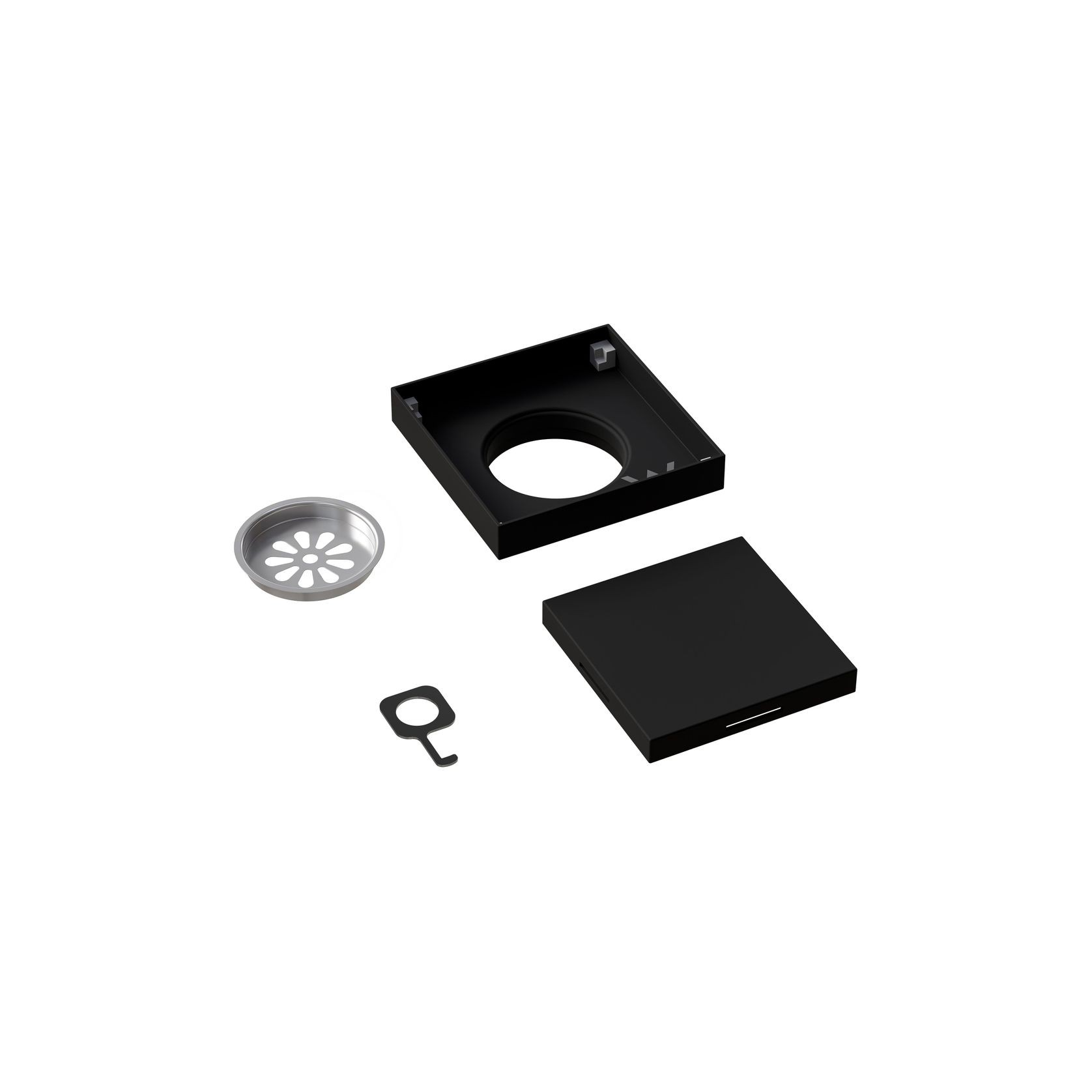 Versa Square Tiled Shower Waste & Full Undermount Kit gallery detail image