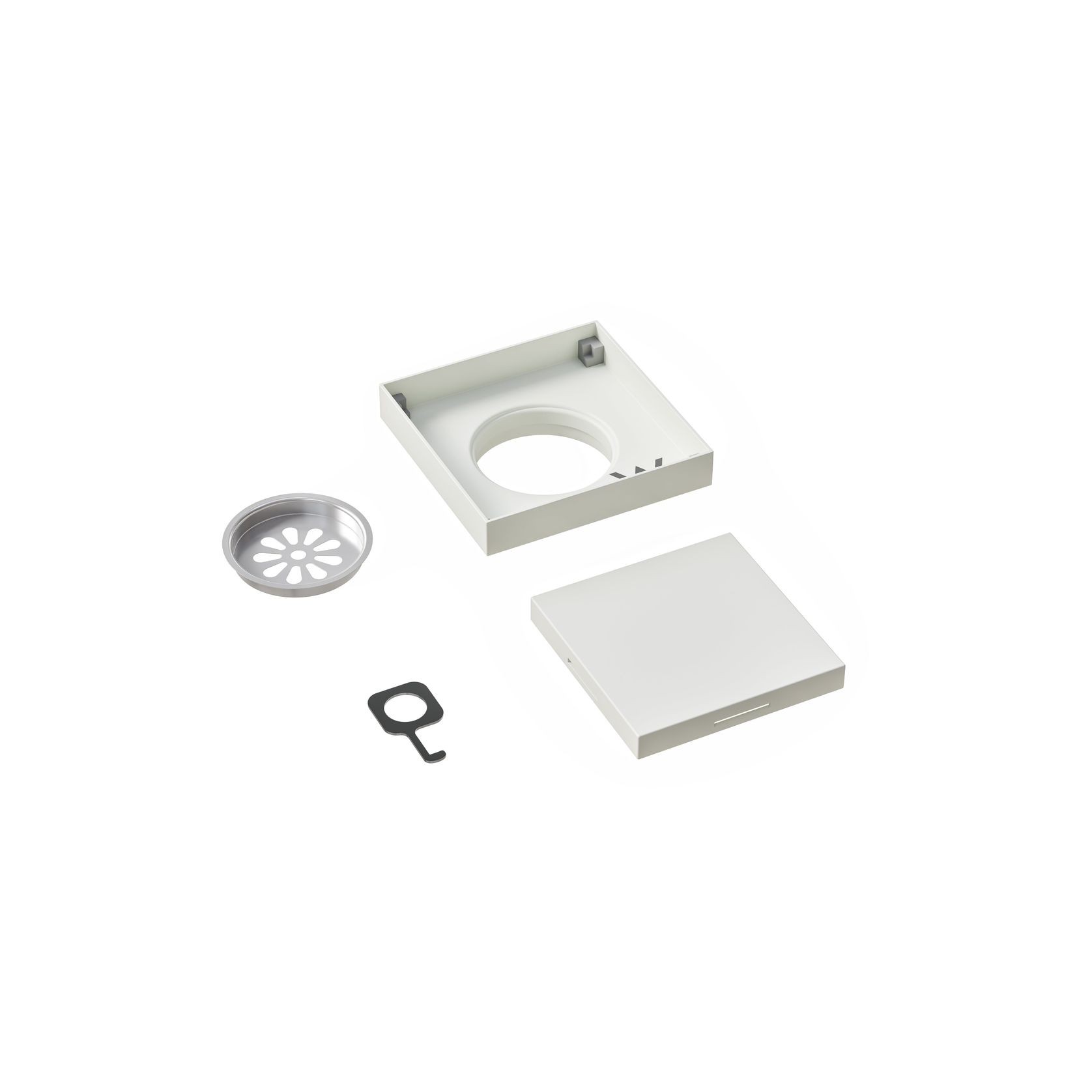 Versa Square Tiled Shower Waste & Full Undermount Kit gallery detail image