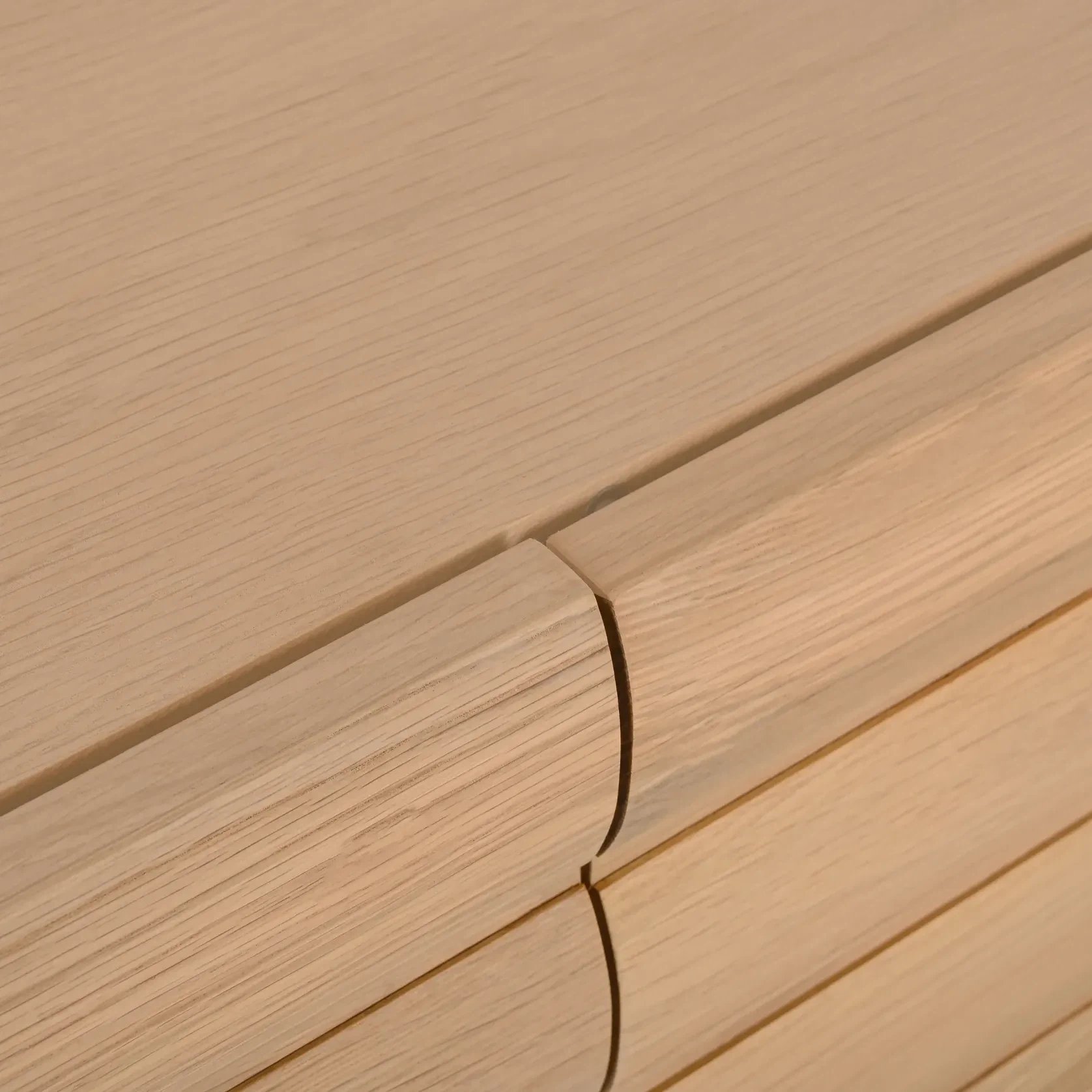 Flow Entertainment Unit 260cm - Oak gallery detail image