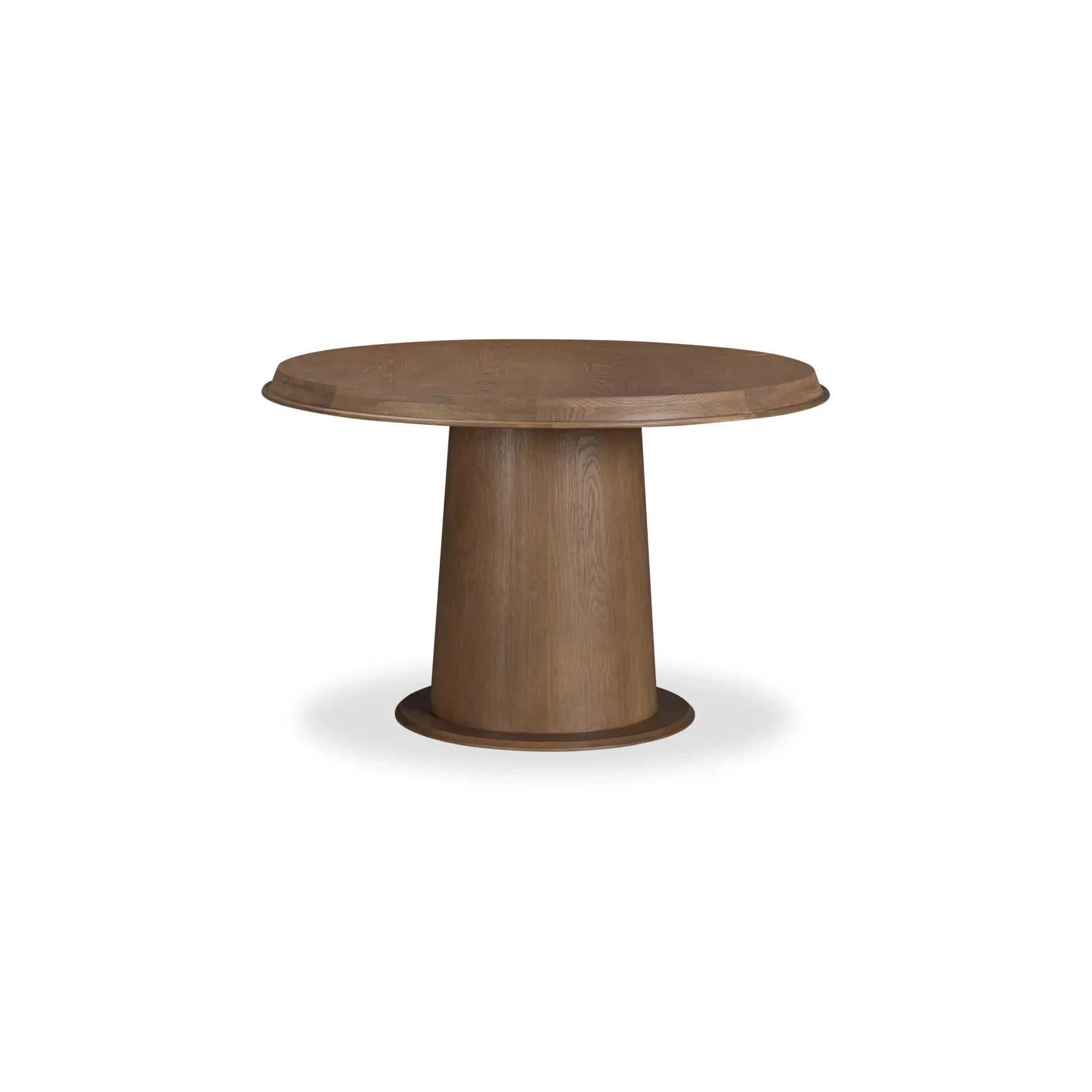 Tone Round Dining Table 120cm - Deep Oak gallery detail image