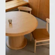 Tone Round Dining Table 120cm - Oak gallery detail image