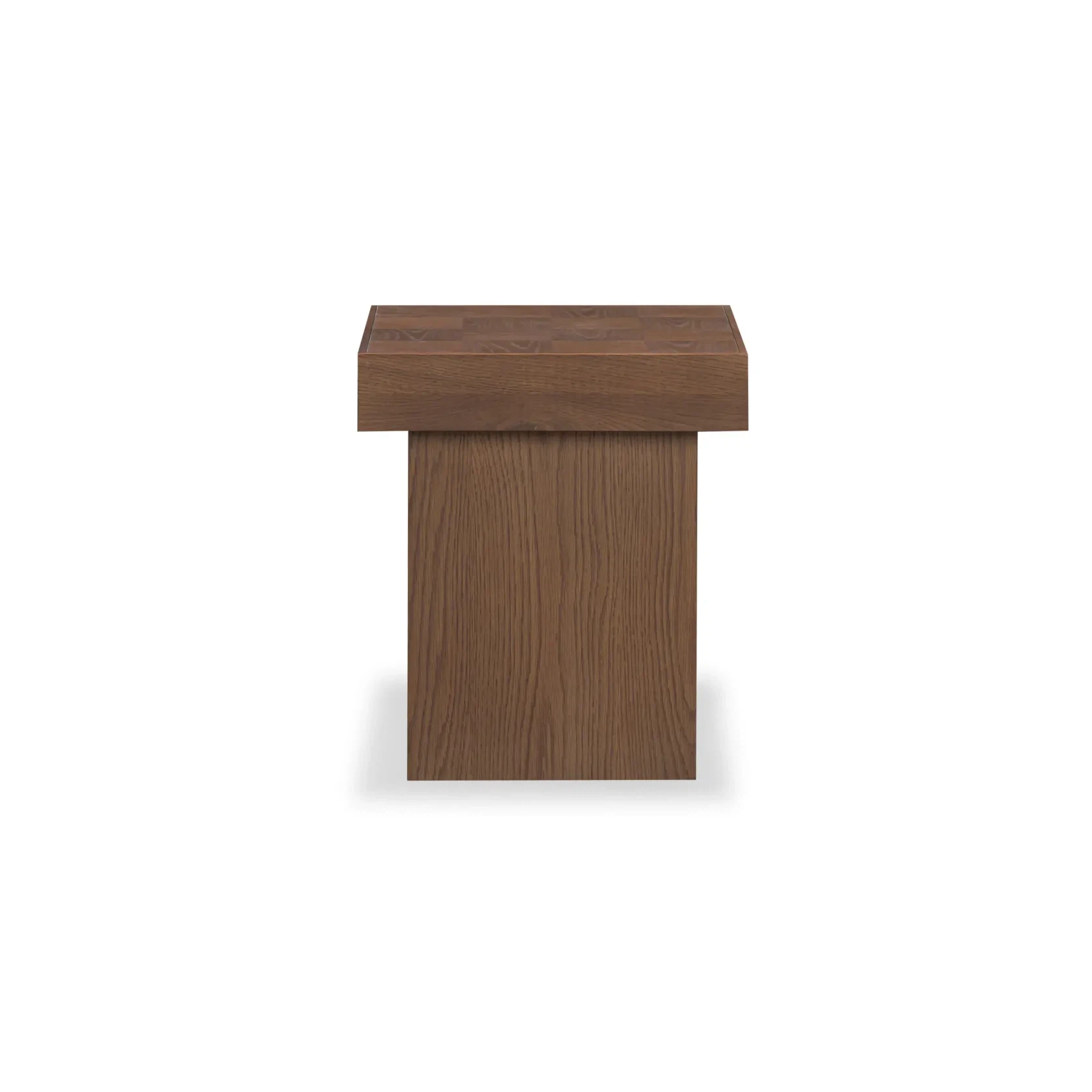 Check Side Table - Deep Oak gallery detail image