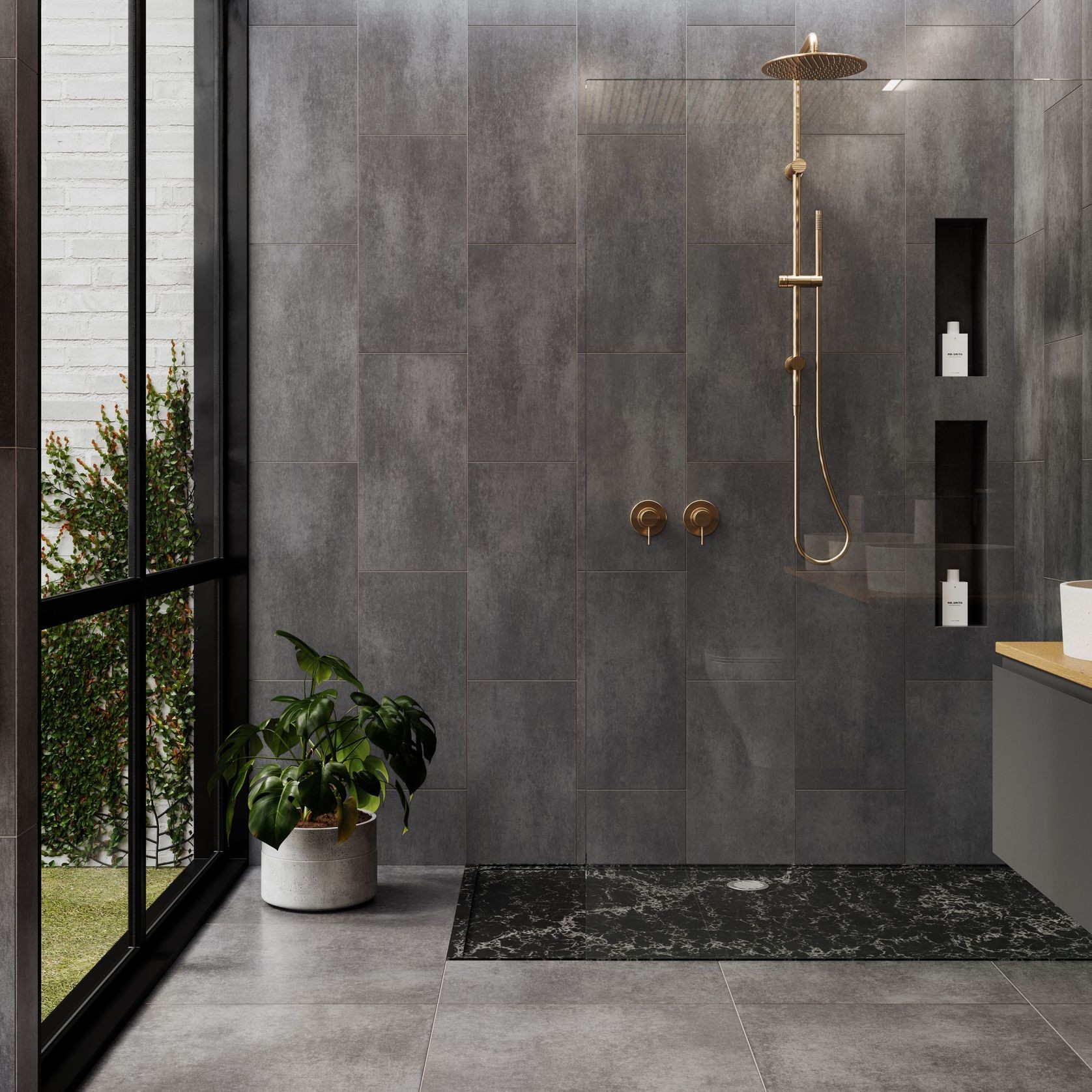 Custom Solid Surface Shower Base | 30 mm gallery detail image