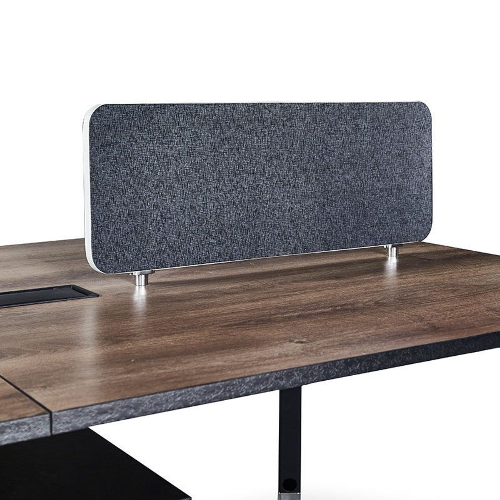 ARTO 4 People Back to Back Workstation 2 Cabinets  2.4M - Warm Oak & Black gallery detail image