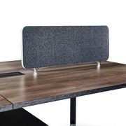 ARTO 4 People Back to Back Workstation 2 Cabinets 2.4M - Warm Oak & Black gallery detail image