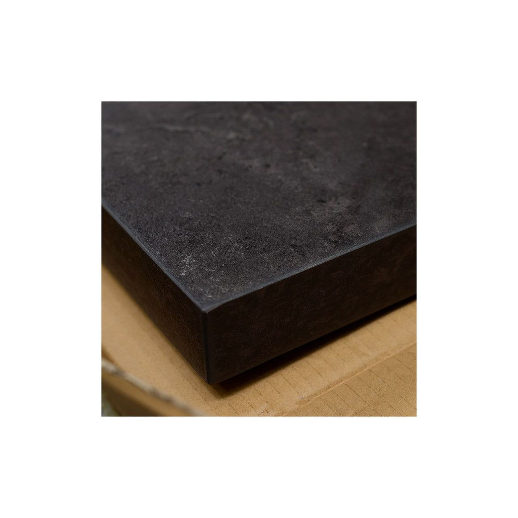 DEWITT Reception Desk 2.4M - Tobacco & Dark Concrete gallery detail image