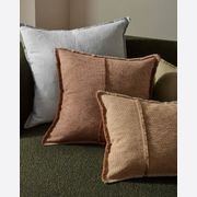 Weave Home Adela Cushion - Rust | Linen Blend gallery detail image