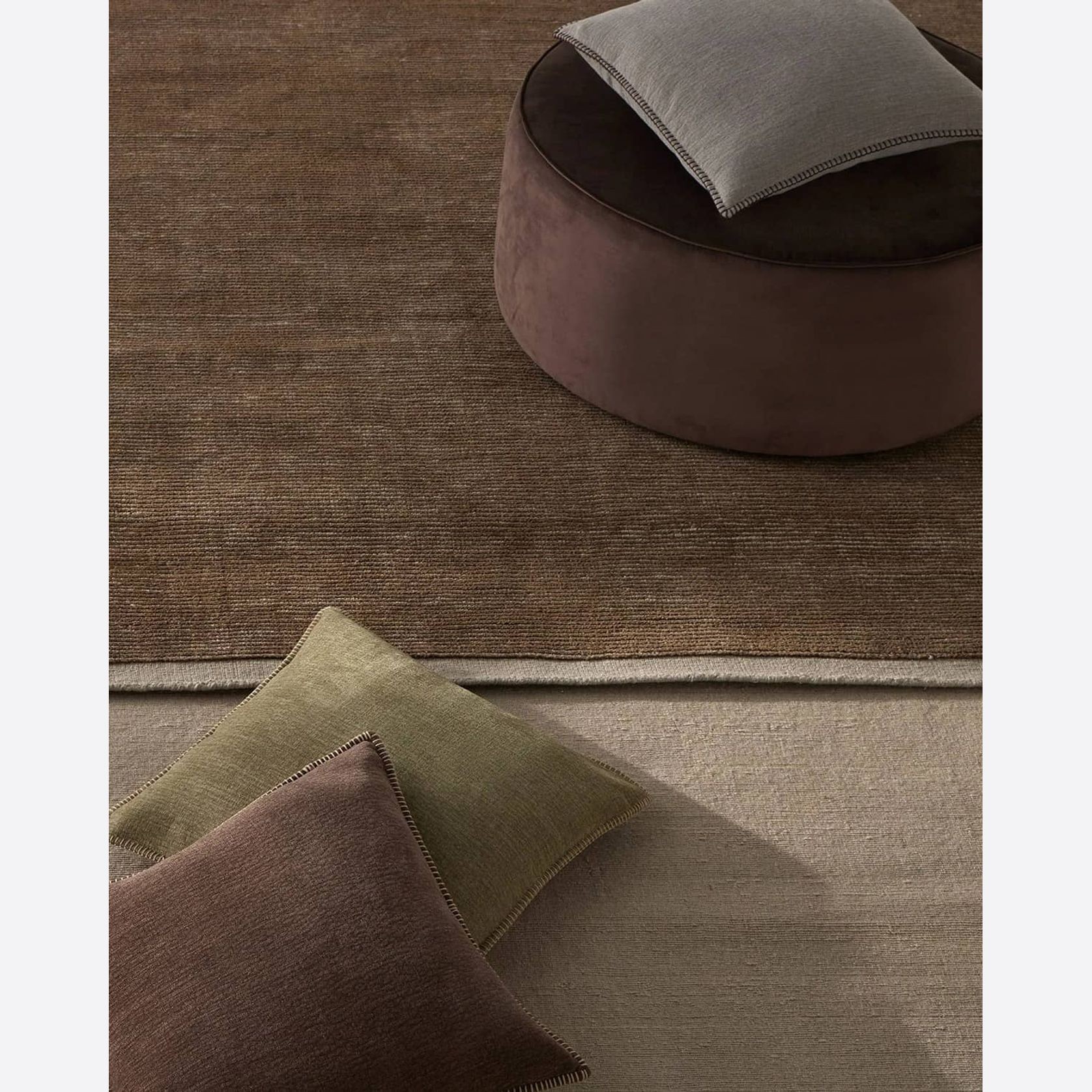 Weave Cassio 100% Wool Rug - Fog gallery detail image