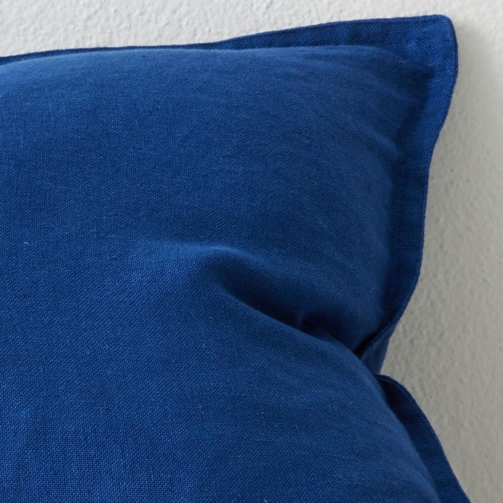 Weave Home European Linen Como Cushion - Cobalt | Three Sizes gallery detail image