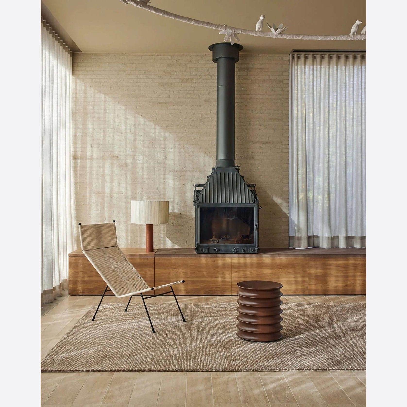 Weave Kaia 100% NZ Wool Floor Rug - Mocha gallery detail image