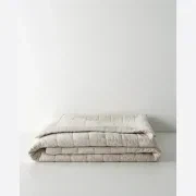 Ravello Linen Coverlet - Bone by Weave Home gallery detail image