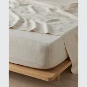 Ravello Linen Flat Sheet - Savanna Pinstripe | Weave Home gallery detail image