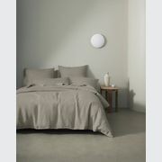 Ravello Linen Pillowcases - Pebble | Standard, King, or Euro gallery detail image