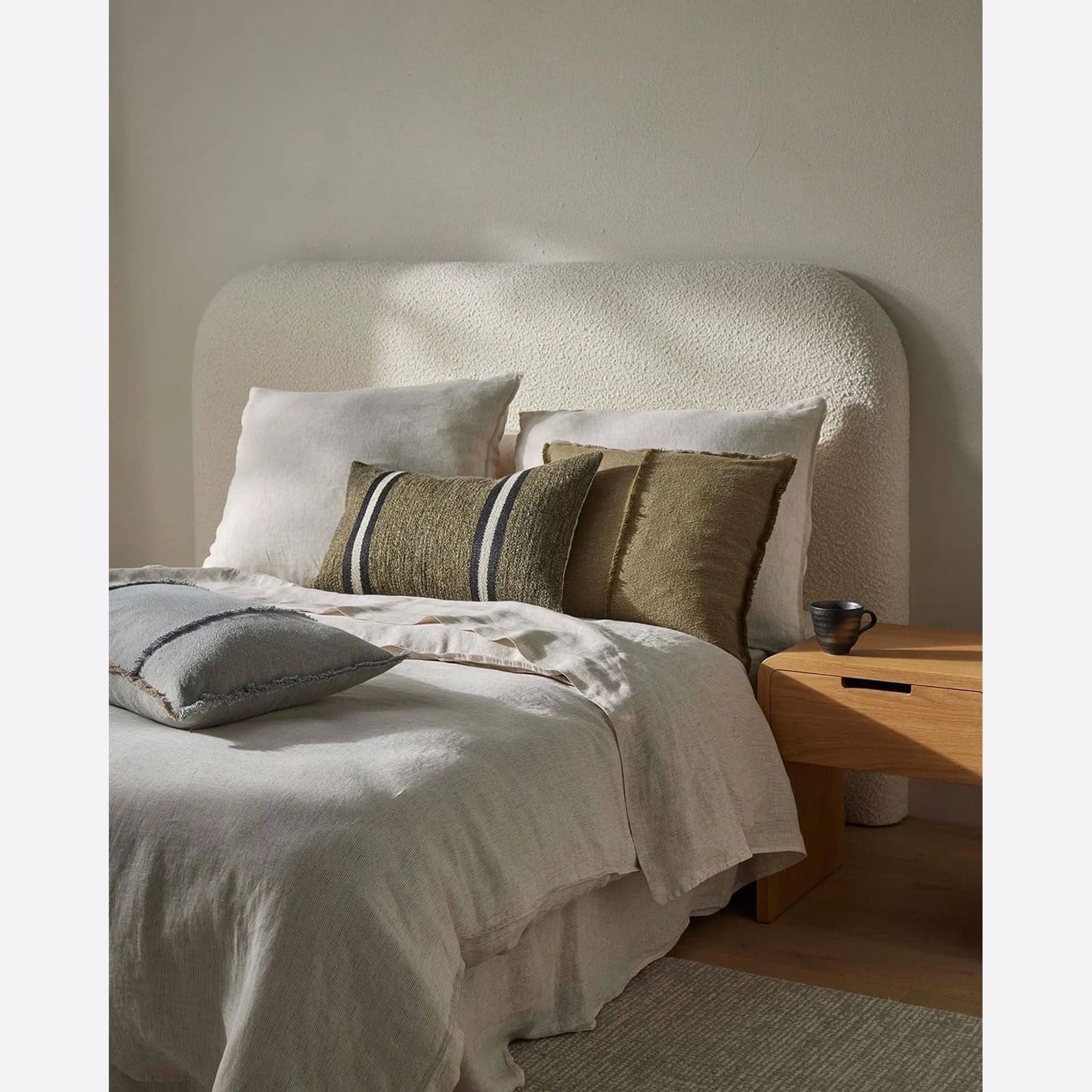 Ravello Linen Quilt Cover - Savanna Pinstripe| Weave Home gallery detail image