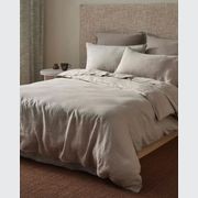 Ravello Linen Fitted Sheet - Pebble | Weave Home gallery detail image