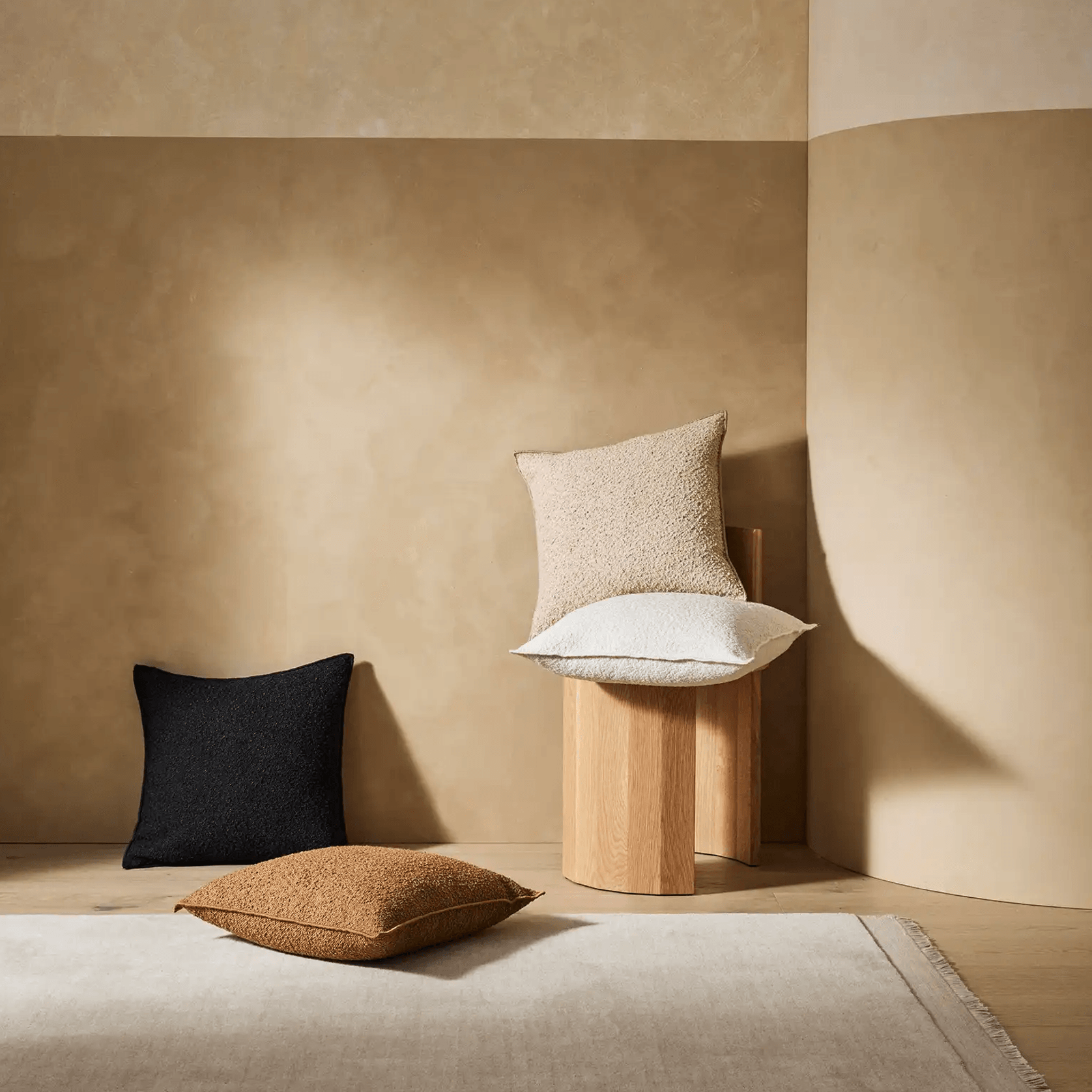 Weave Home Silvio Floor Rug - Ecru | NZ Wool | Two Sizes gallery detail image