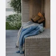 Weave Bayswater NZ Wool Throw Blanket - Breeze gallery detail image