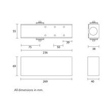Zanda TS9205 Door Closer Combined Unit Slide Armset gallery detail image