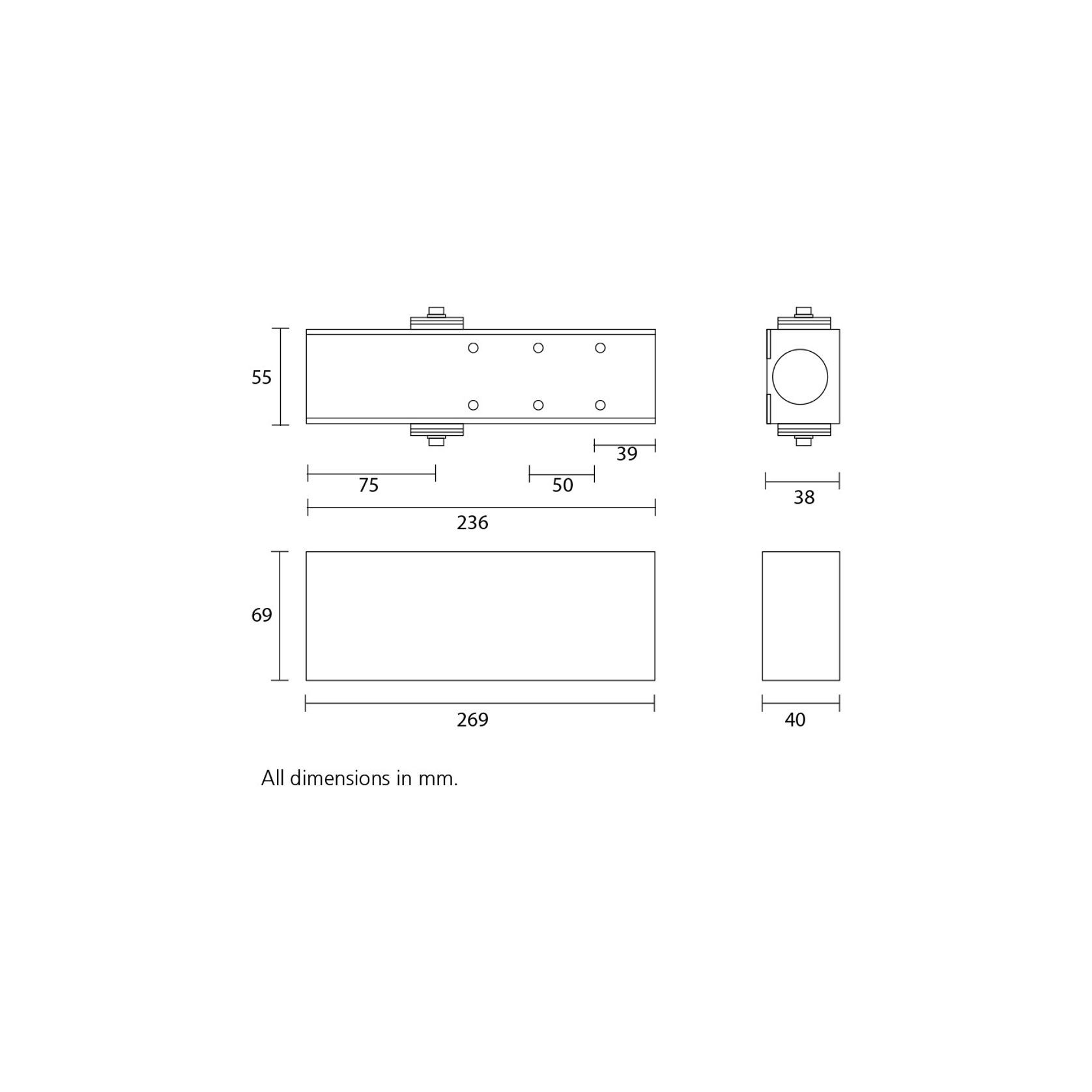 Zanda TS9205 Door Closer Combined Unit Slide Armset gallery detail image