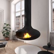 Zen Suspended Elegante Wood Fireplace gallery detail image