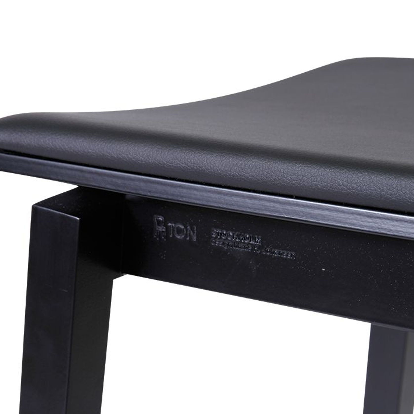Stockholm Kitchen Stool - Black Stain - by TON gallery detail image