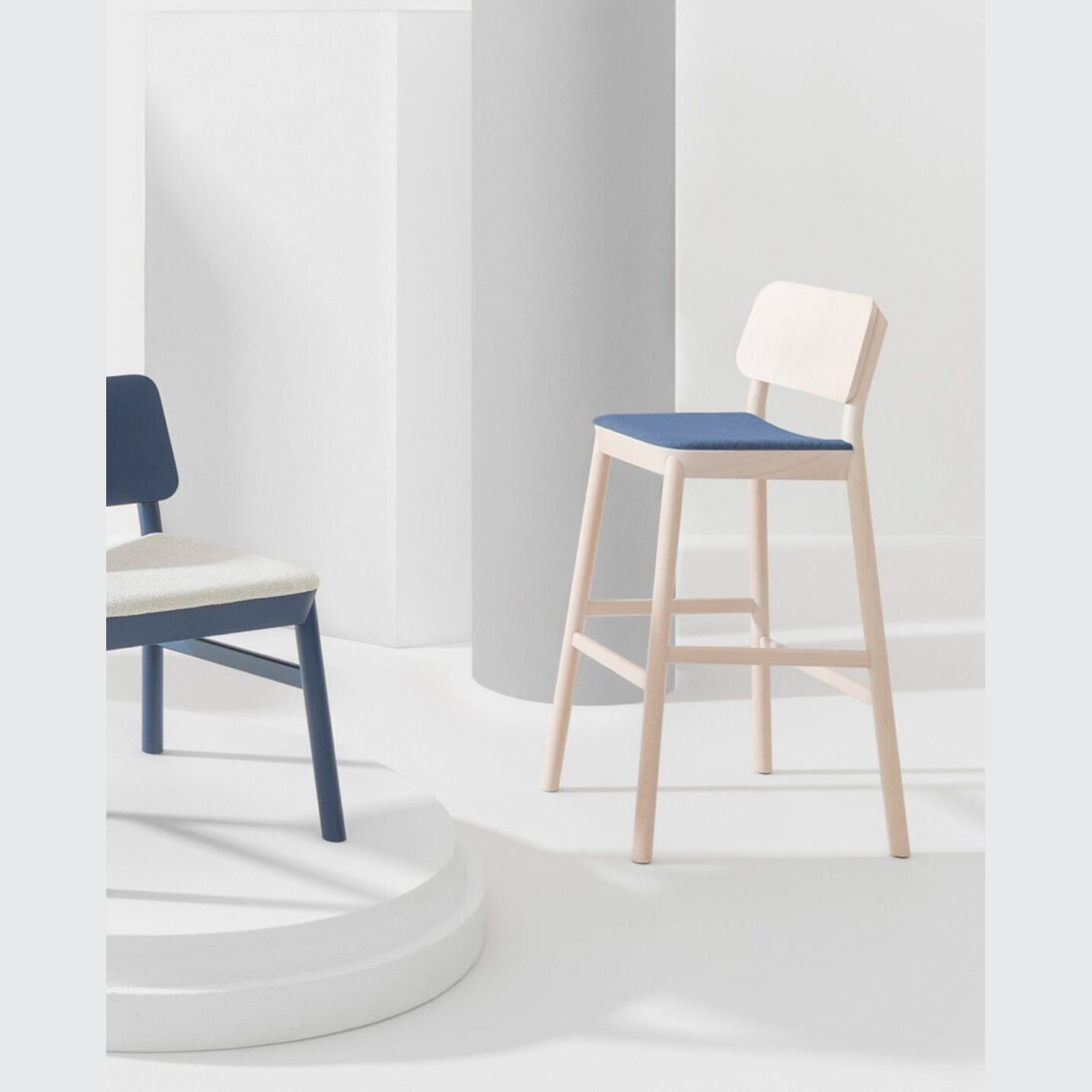 Drum Stool with Backrest gallery detail image