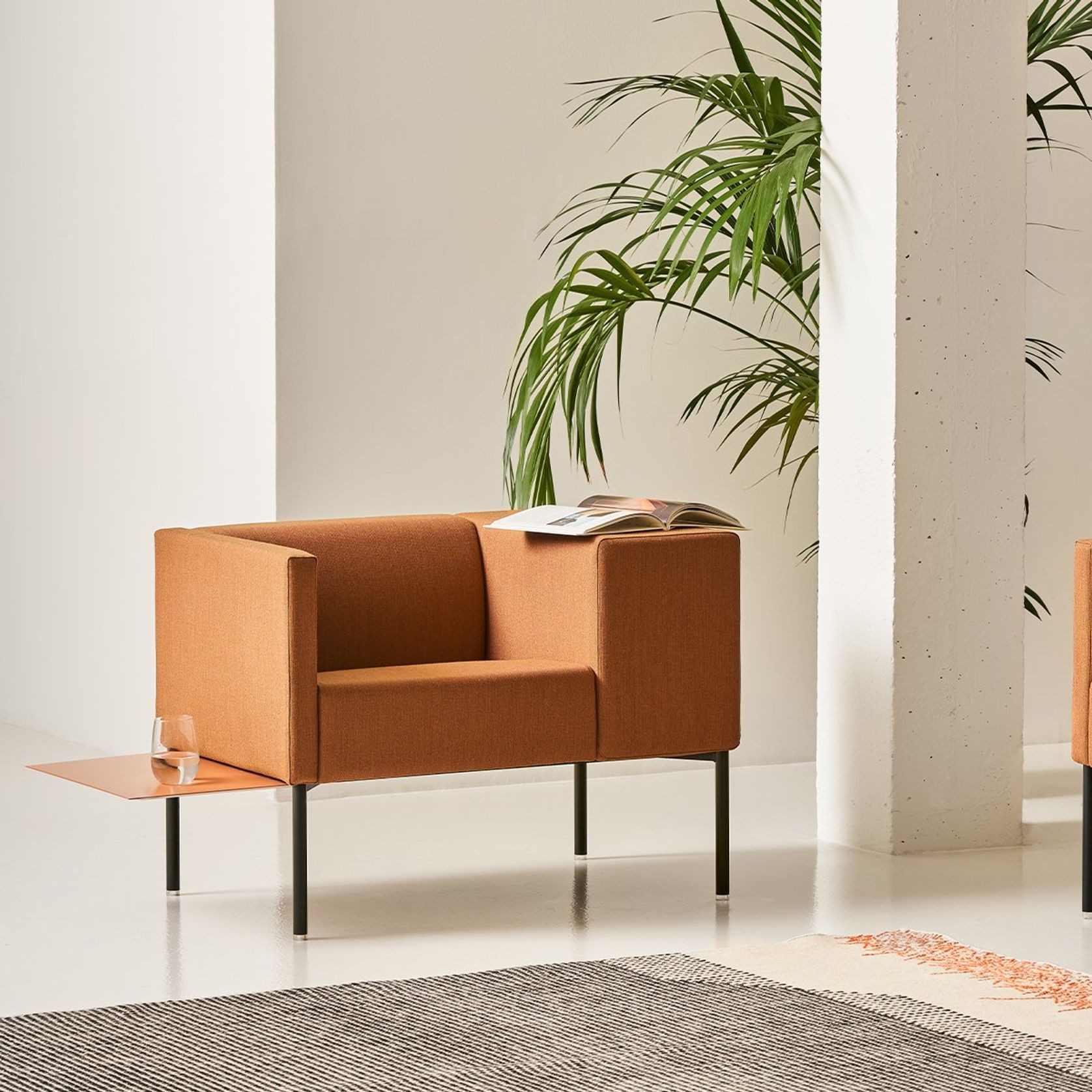 Brix Armchair - Narrow Arm & Auxiliary Table gallery detail image