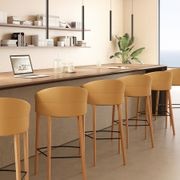 Copa Bar Stool - Wooden Legs gallery detail image