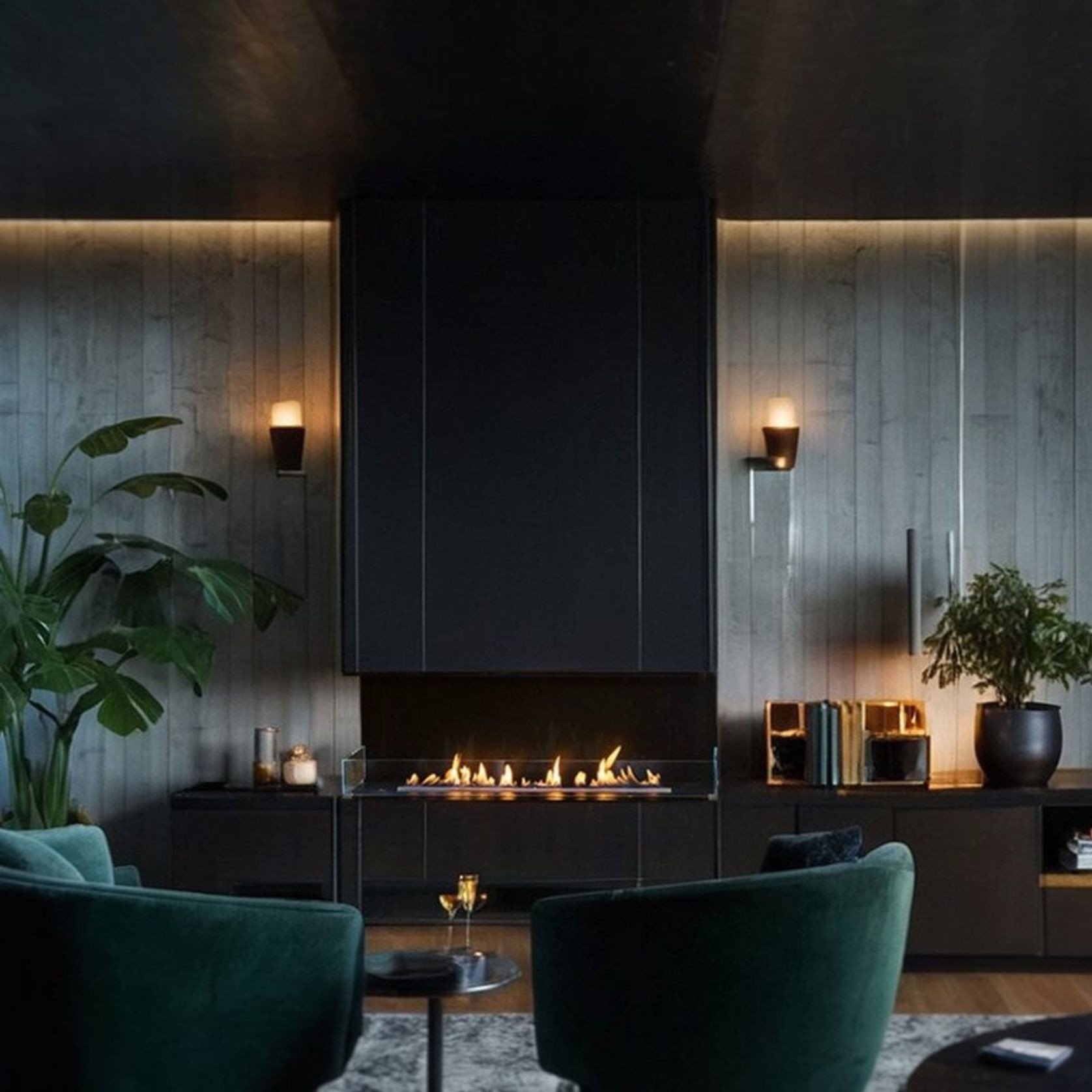 Decoflame Montreal Three-Sided BEV Net Zero Fireplace gallery detail image
