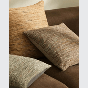 Weave Home Vista Cushion - Mineral | Chunky Linen/Wool Blend gallery detail image