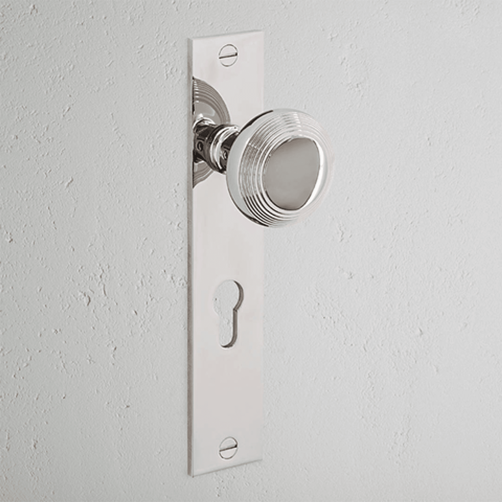 Corston Poplar Long Plate Door Knob gallery detail image