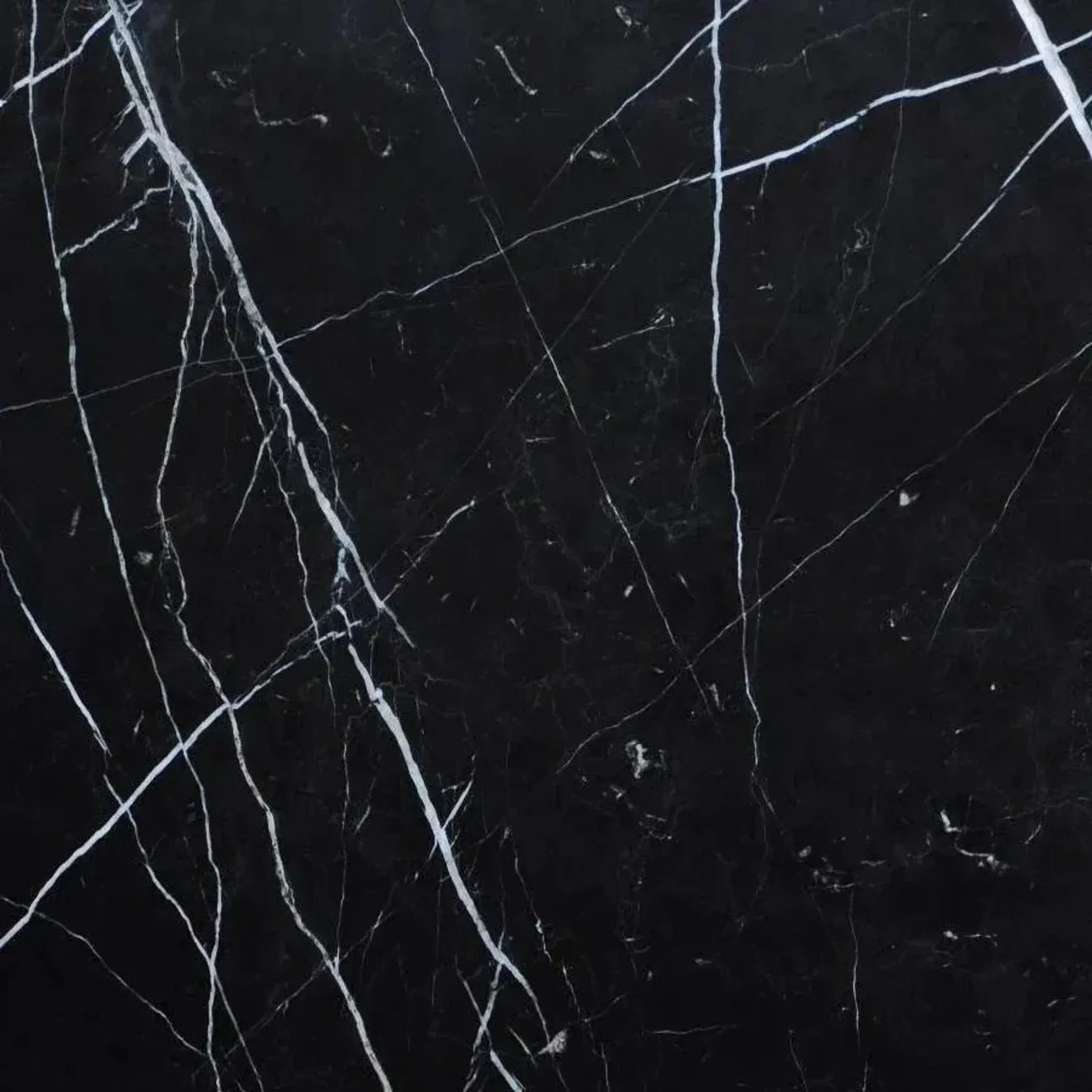 Fluted Oval Dining Table - Black Marquina Marble gallery detail image