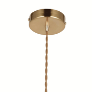 Gloria | Gold Ceramic Pleated Pendant Light gallery detail image