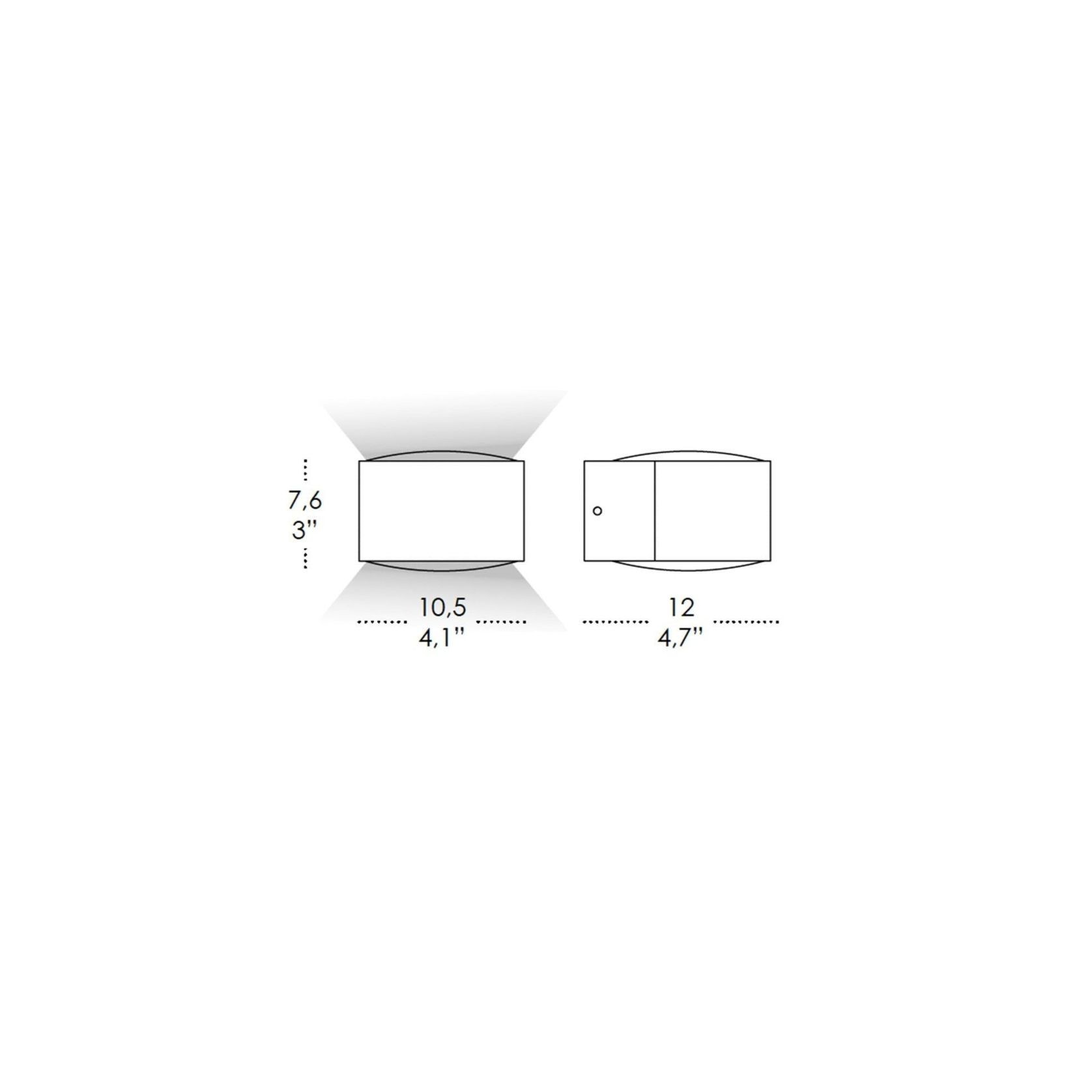 Lens Outdoor Wall Light gallery detail image