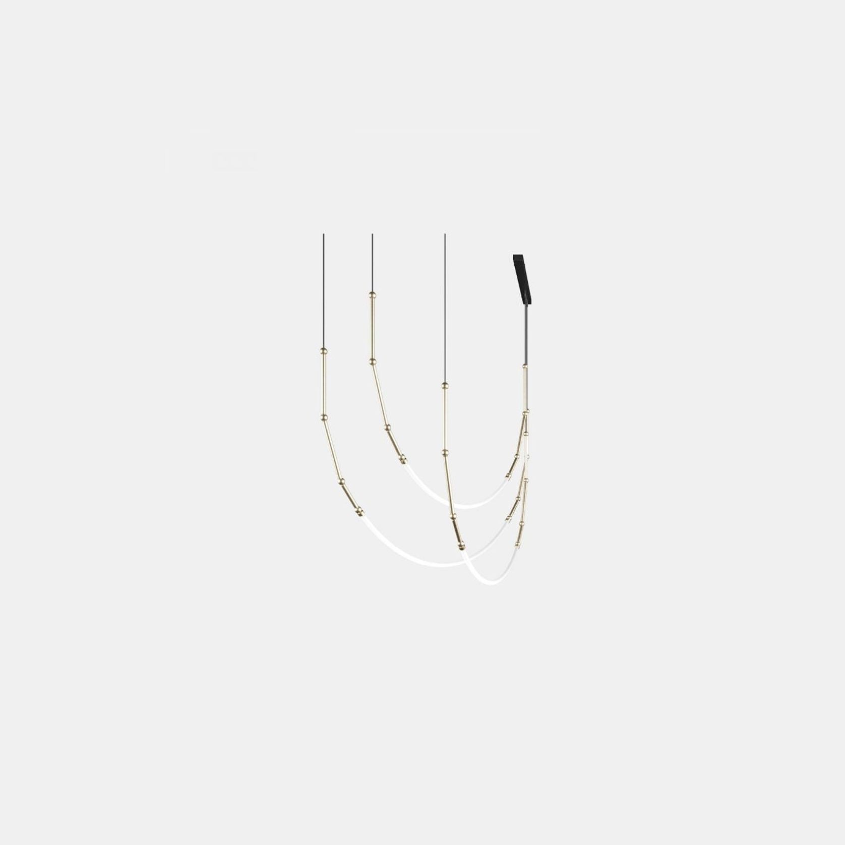 Leda 3lt Curve Pendant Light gallery detail image