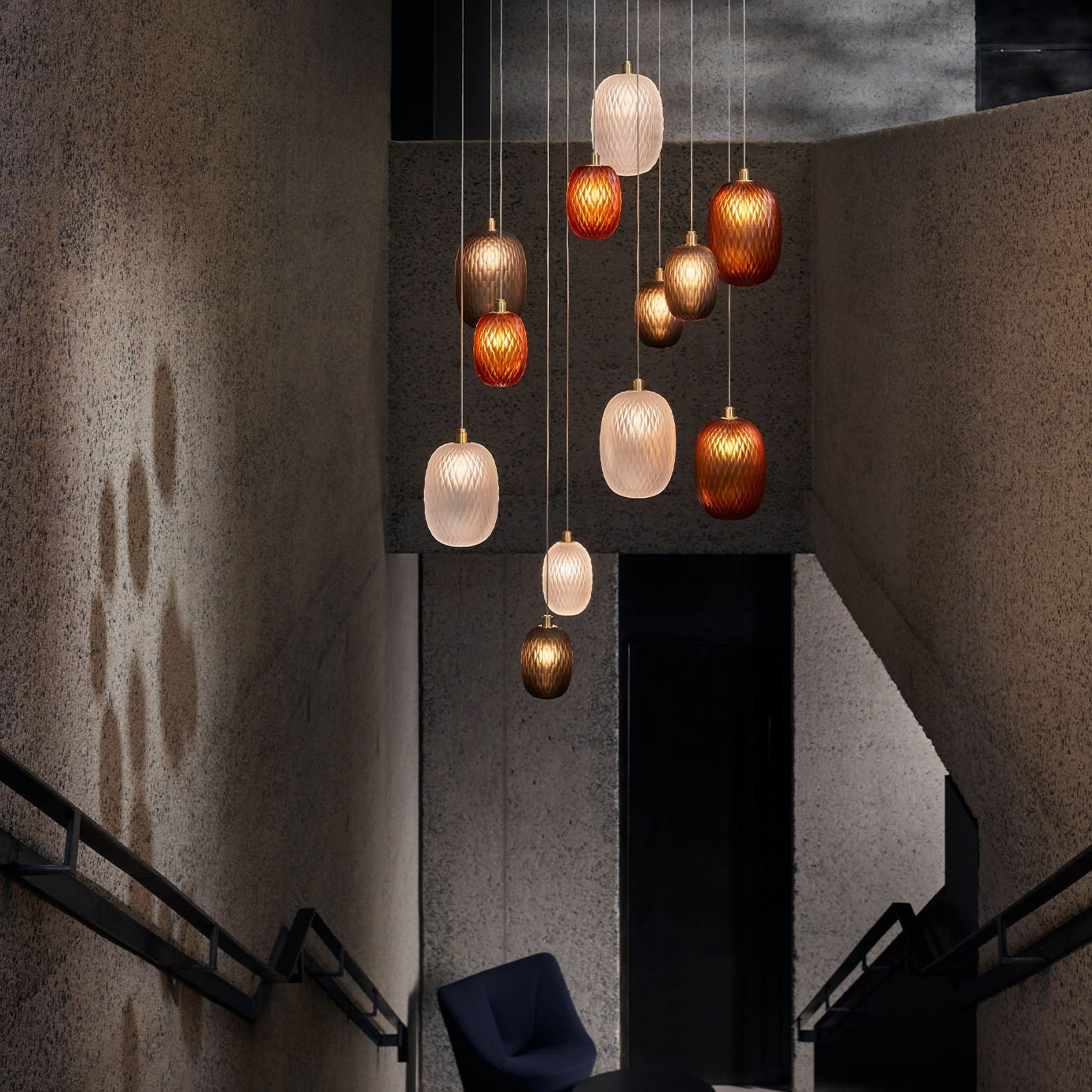 Metamorphosis Gold Pendant Light gallery detail image