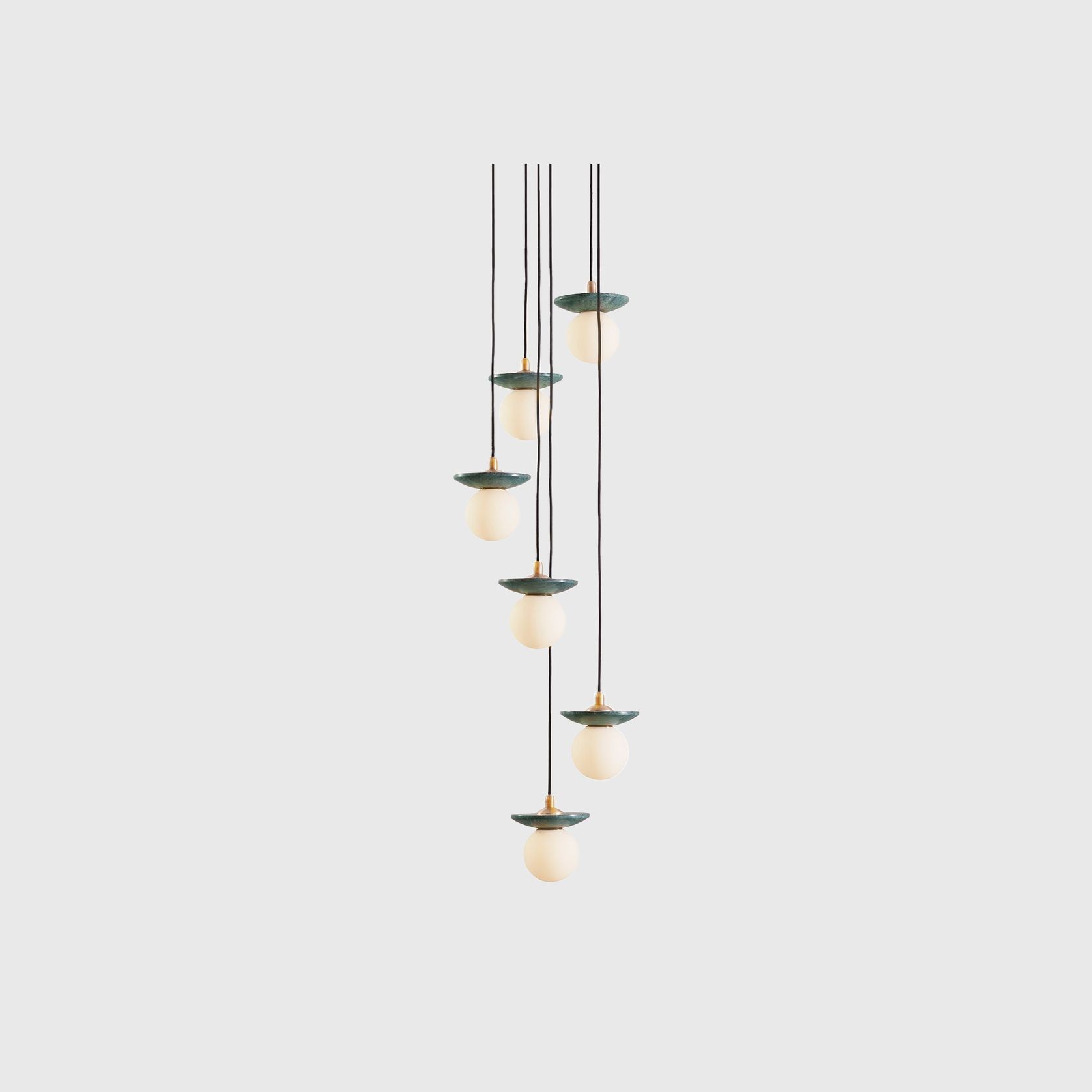 Orbit Stone 6lt Pendant Light gallery detail image