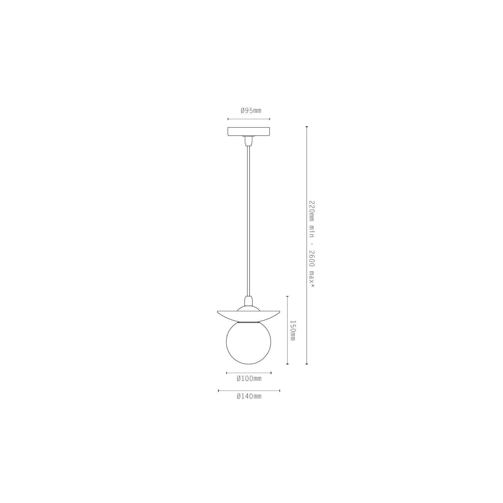 Orbit Stone Pendant Light gallery detail image
