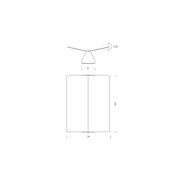 Applique à Volet Pivotant Plié Wall Light gallery detail image