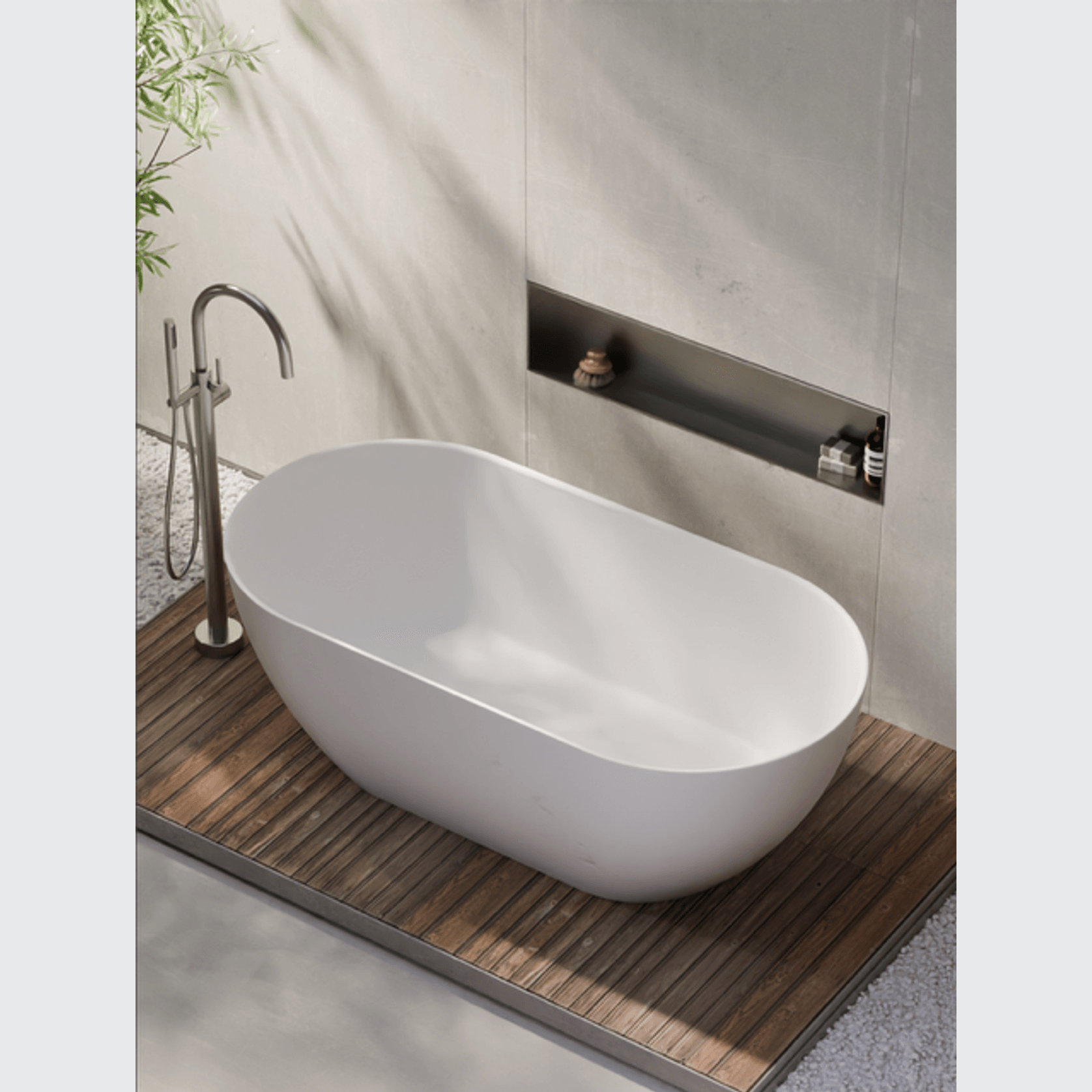 Villastone Halo 1600 Freestanding Bath gallery detail image