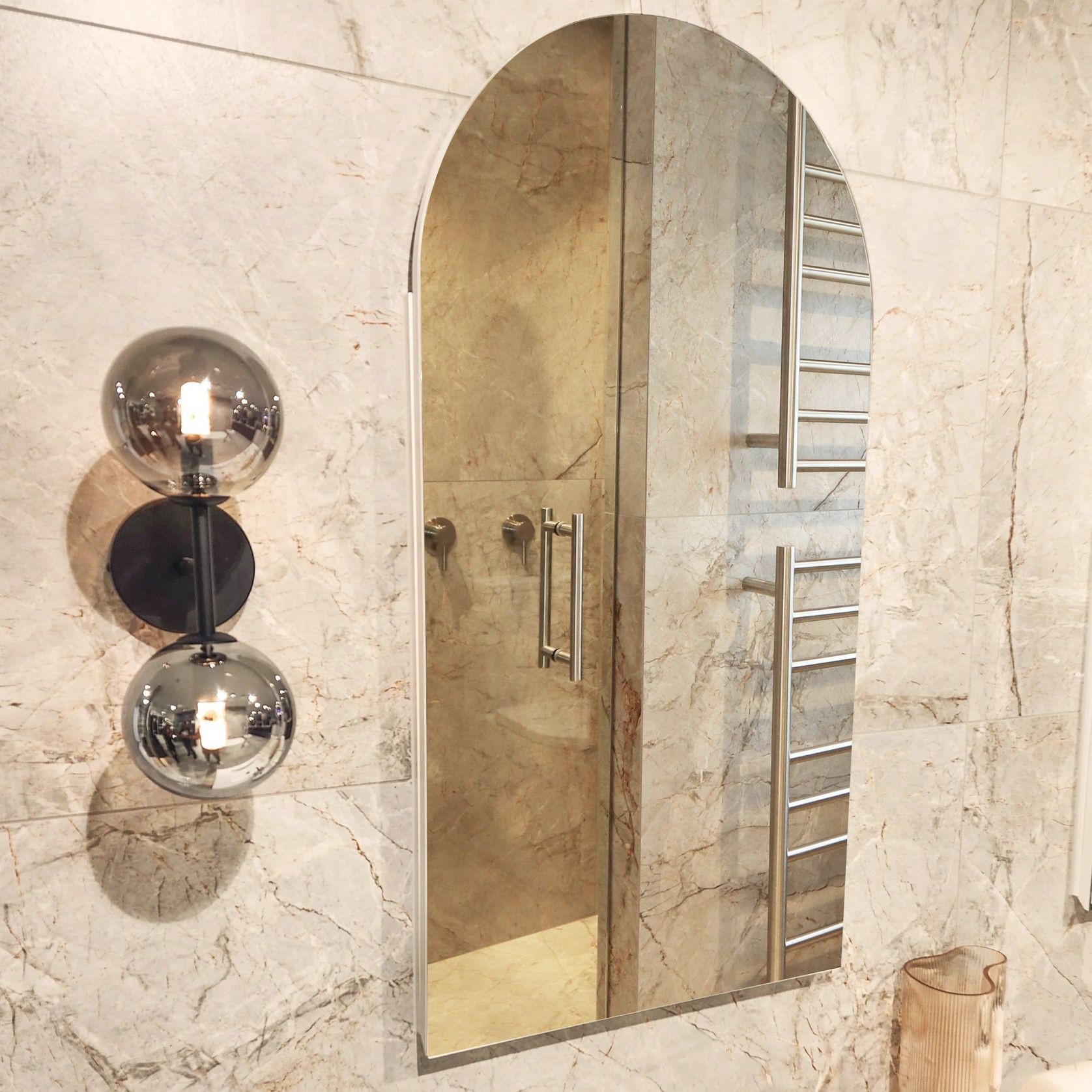Code Neo Arch 500 Recessed Mirror Cabinet Range gallery detail image