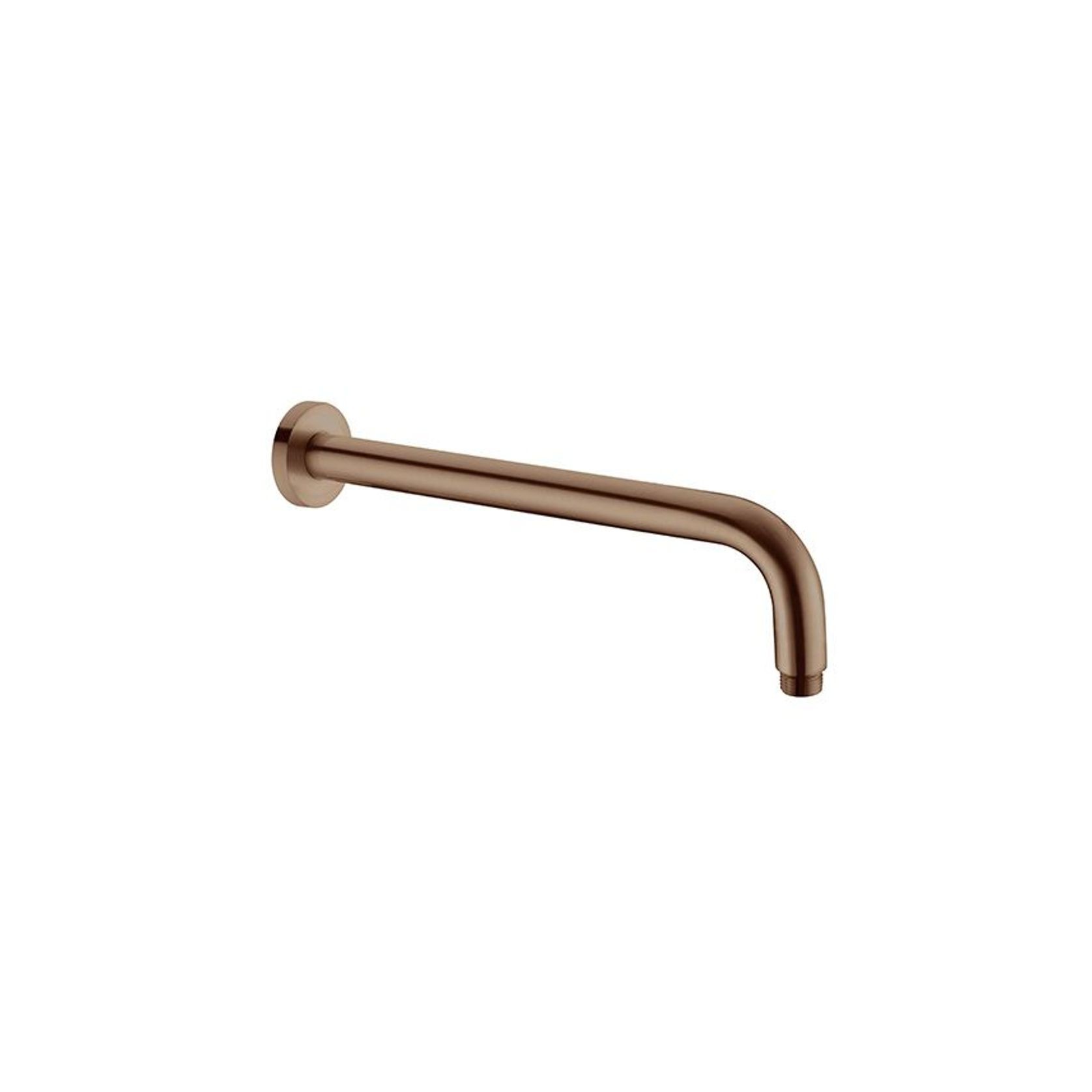 Round Shower Arm 330mm Length Brushed Bronze gallery detail image