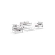 Omaha 2-Seater Lounge Set - White gallery detail image