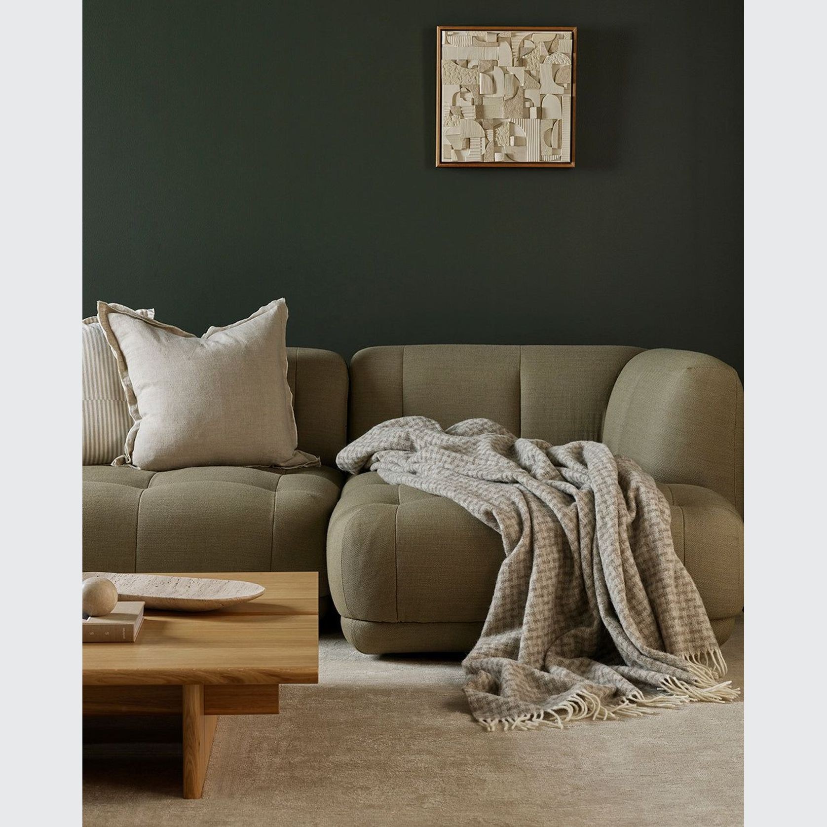 Baya Flemish Throw - Fawn gallery detail image