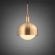 Forked Shade and Globe Pendant gallery detail image